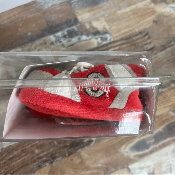 Ohio State Buckeyes Comfy Feet Baby First Sneaker Slippers Birth to 9 Months - Picture 2 of 6
